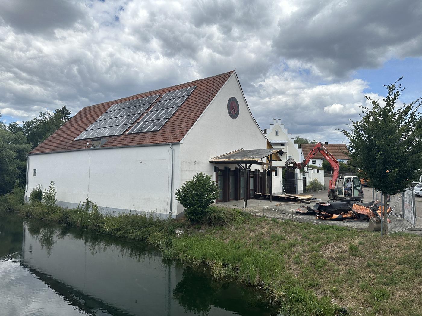 Der frühere Markt von der Egau aus, 12. Juli 2025
